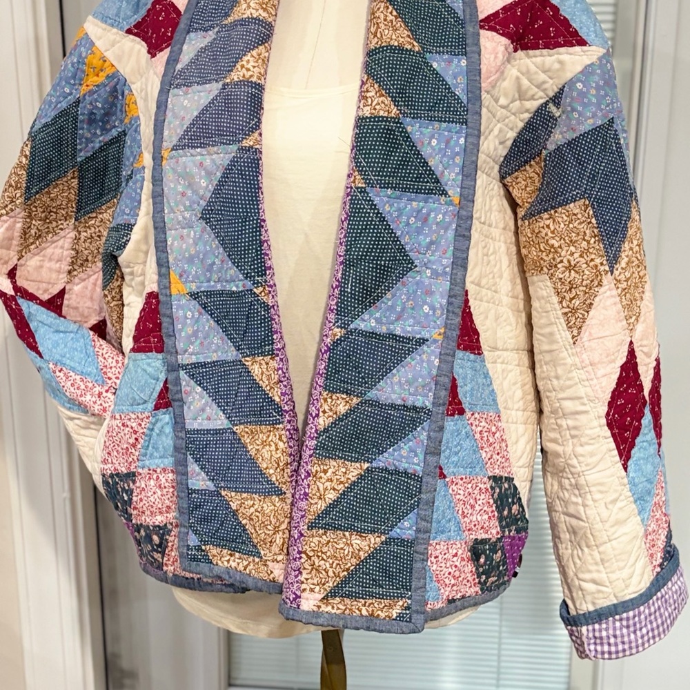 Patchwork Quilted Women's Jacket - Picture 5 of 6